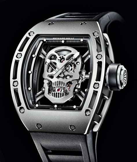 richard mille tourbillon skull review|Richard Mille 052 tourbillon skull.